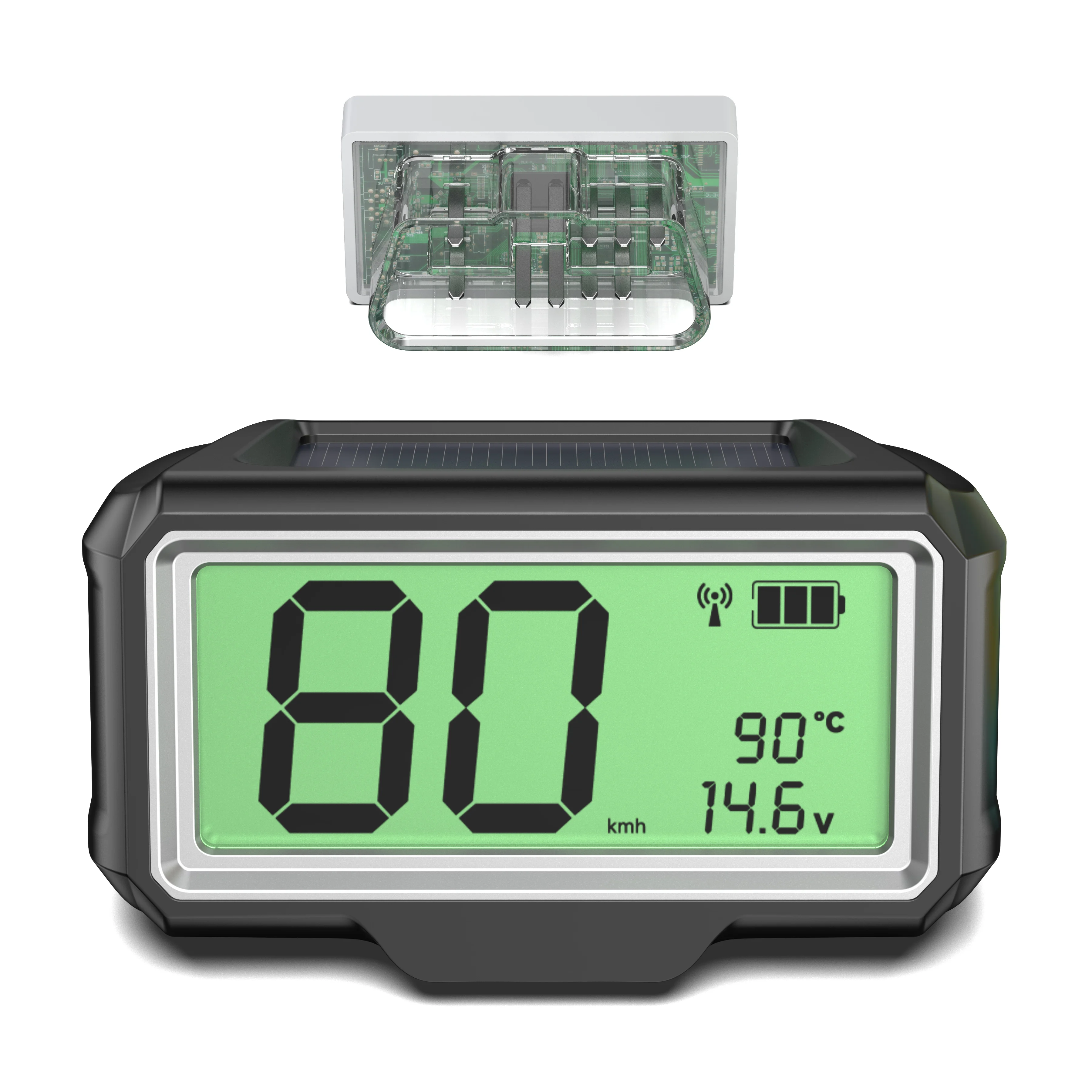 

ANCEL T90 HUD Auto Speedometer OBD2 Vehicle Speed Coolant Temperature and Battery Voltage in Real Time with Overspeed Reminder