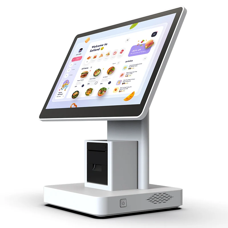 N16w 15,6 Zoll win10/android11 pos Maschine 4GB 64GB Desktop Pos Terminal mit 58mm Empfänger Drucker