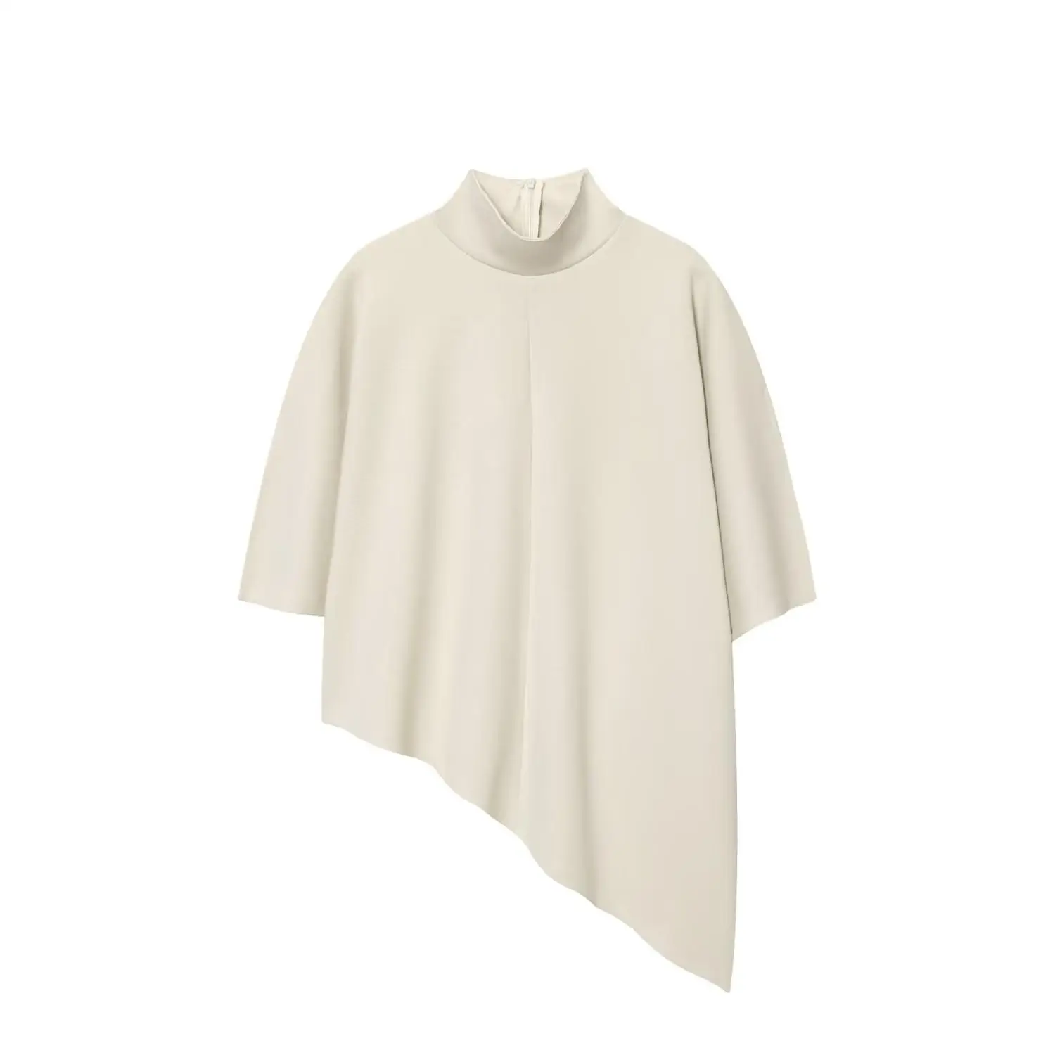 Casual Double-Sided Fabric Asymmetrical Collar Top And Pants Set Women's Fashion Cross-Border Leisure Outfit Elderly Women