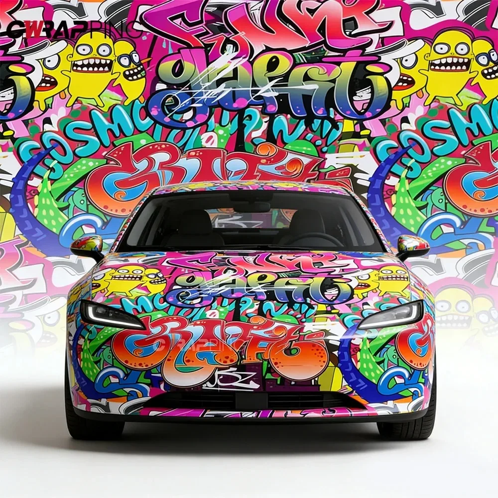 Adesivos para Carros, Skateboards, Capacetes de Motocicleta, Filme Vinílico Automotivo, Adesivos de Desenhos Animados para Acessórios de Motocicleta