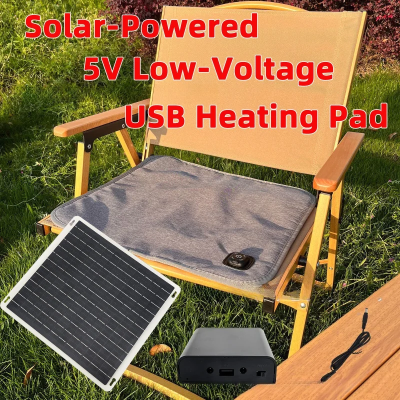 

Комплект солнечных греющих подушек-одеял 50 Вт: фотоэлектрическая термоподушка для зимнего использования с подогреваемым чехлом для сиденья, для стула, лежанки для животных, кемпинга