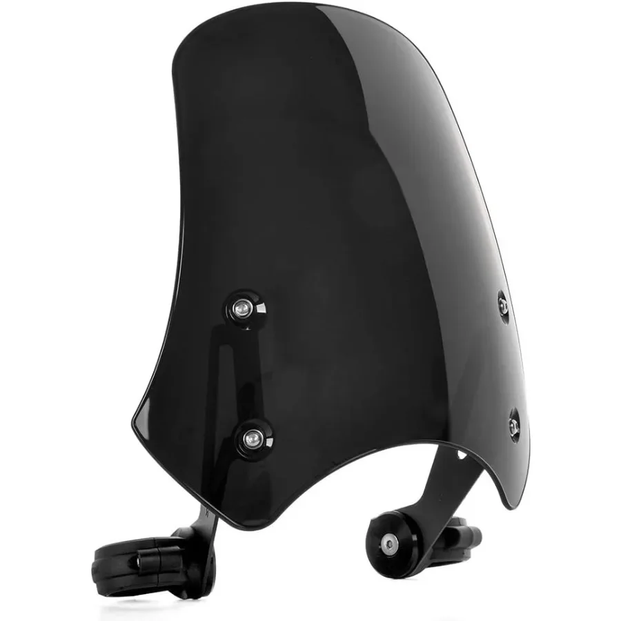 

Universal Motorcycle Windshield Windscreen Wind Deflectors Flyscreen Parebrise Visor Protector with Bracket for Harley Dyna Iro