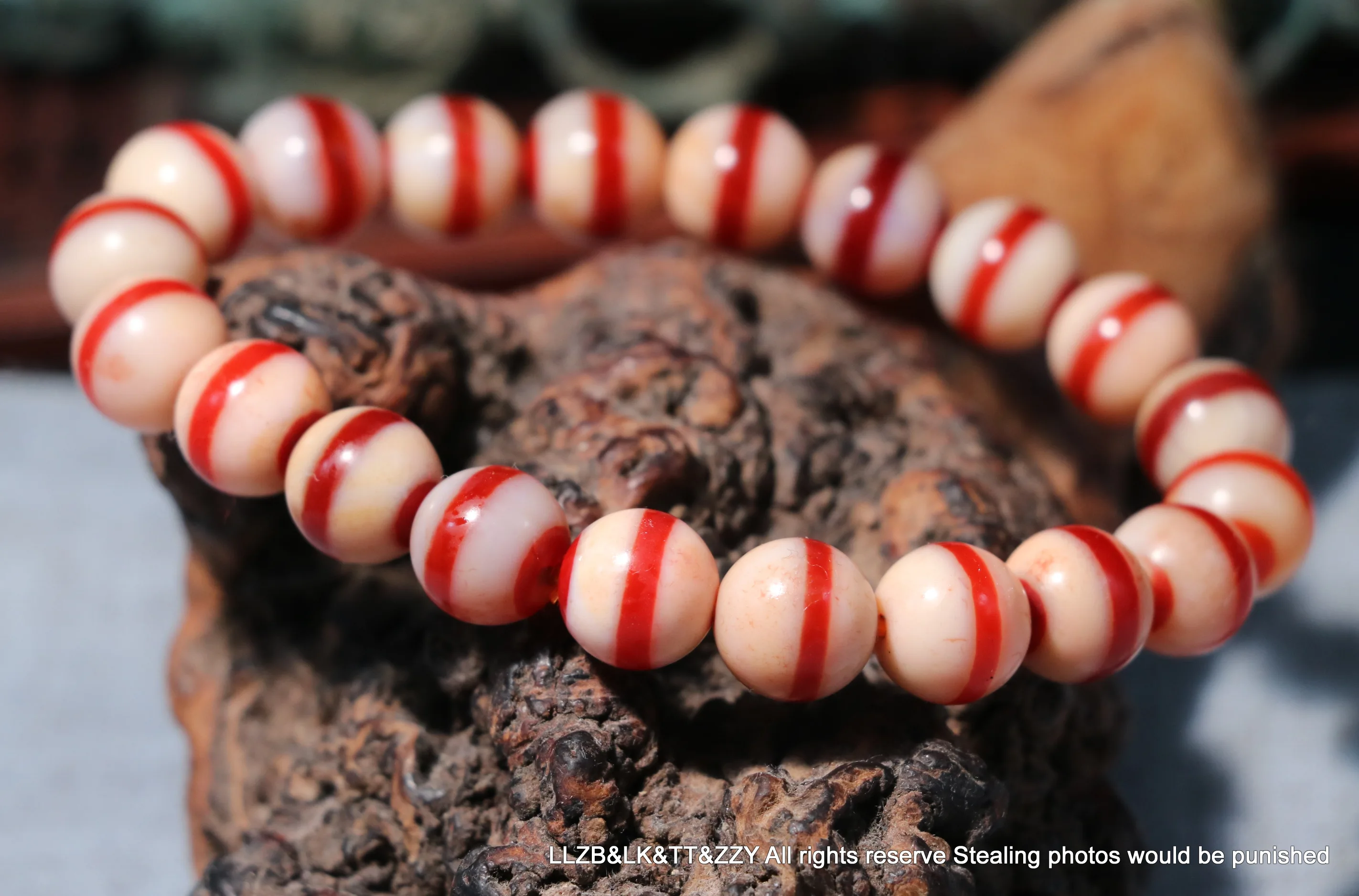 Magic Power Tibetan Top old Agate 1 Line Buddha Medicine Round Shape dZi Bead bracelet Elegant Beauty Amulet UPD230201a2