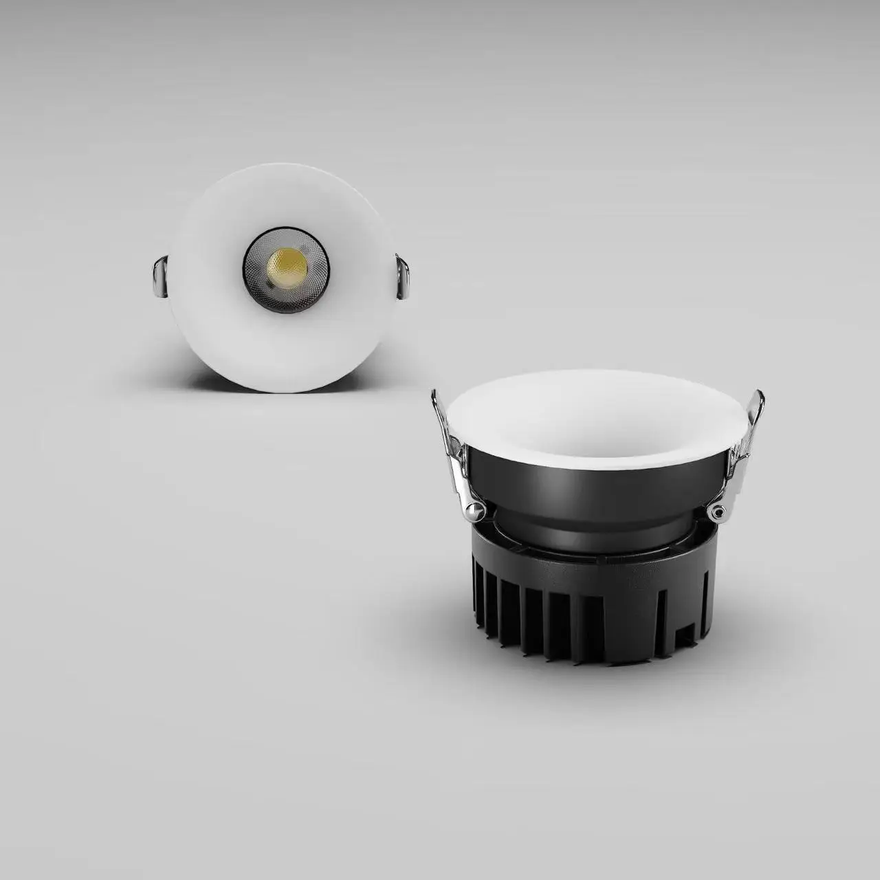 6 Pack Dimmable COB Recessed LED Downlight 5W 7W 12W 75mm Hole 220V Aluminum Ceiling Lamp for Indoor Home Store Office Use