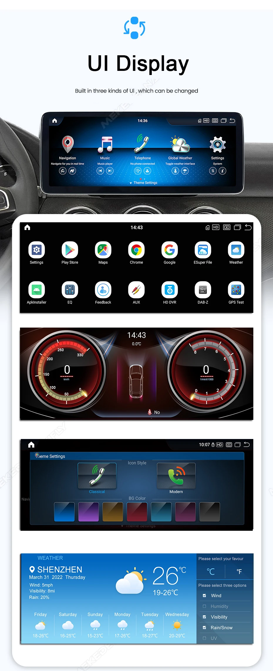 MEKEDE EU Duty Free Qualcomm Snapdragon 680 für Mercedes Benz C W205-GLC 2014 - 2018 NTG5.0 System Autoradio Intelligentes System Multimedia-Player Kabelloses Carplay Android Auto 4G DSP GPS-Navigation WIFI 1920*720 – Detail 34