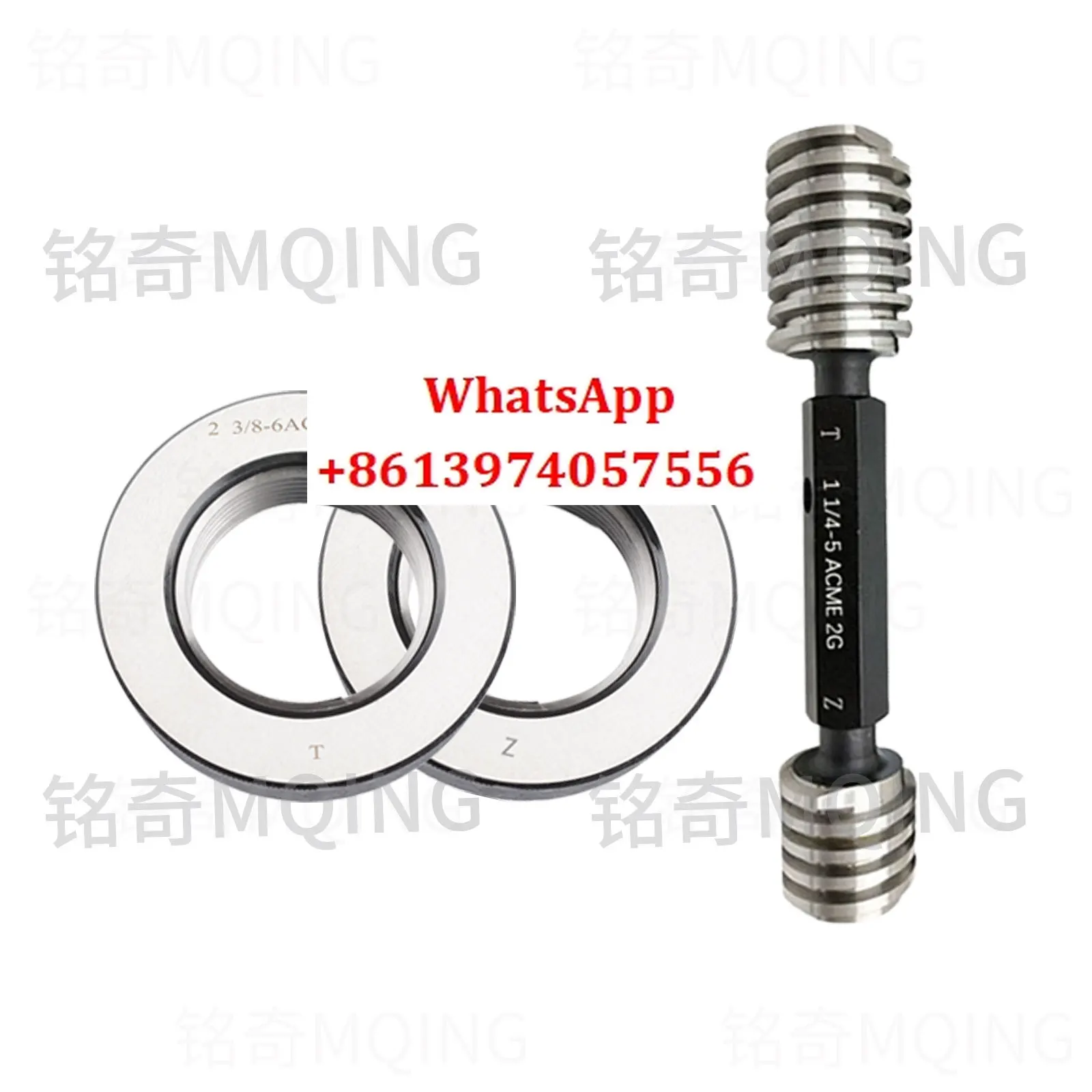 

US Trapezoidal Female Thread 29 ° Plug Gauge Ring Gauge 1/2 5/8 3/4 7/8 Short Tooth STUB2G