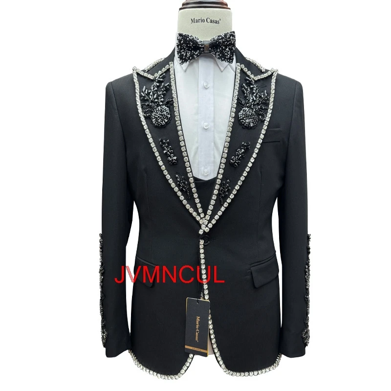 

2026 Men's New Suit Slim Fit Fashion Wedding Groom Gentleman Formal Business Party Outfit Blazer Pants Set Elegant Style Wear