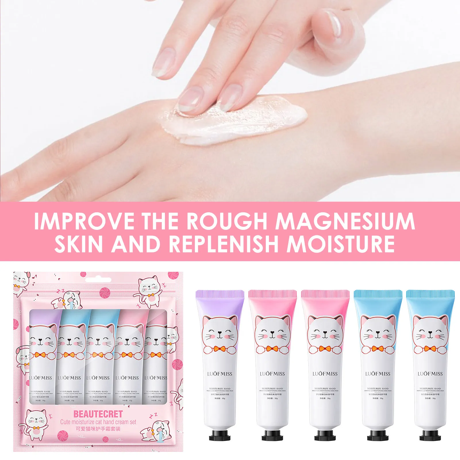 Hand Cream Gift Sets For Women Hand Cream Hand Cream Collection Hand Cream Set For Dry Hands Pack Of 5 Hand Lotion Travel Size