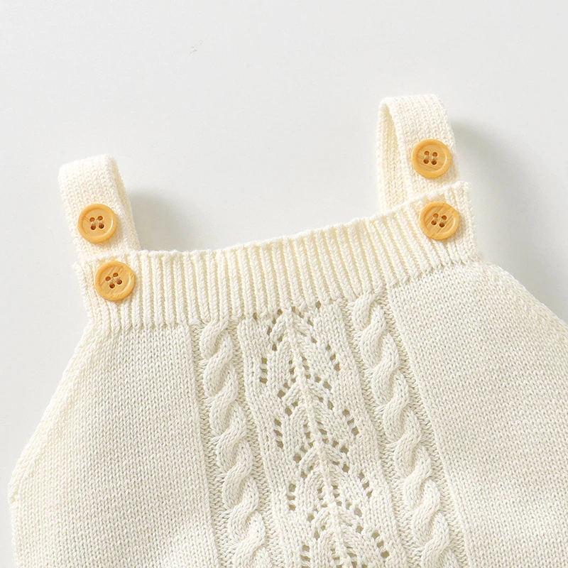 Anti-Wrinkle Sleeveless Baby Summer Rompers & Knitted Hat Clothing Sets Newborn Outfit Sets Infant Apparel Bundle Attire Package