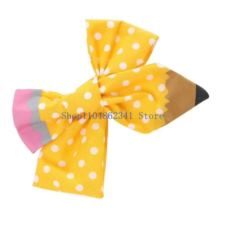 5ASD ناعم النسيج مشبك الشعر مع نقاط قلم رصاص عصرية مريحة الشعر مرة أخرى إلى أغطية رأس المدرسة الحزب للأطفال