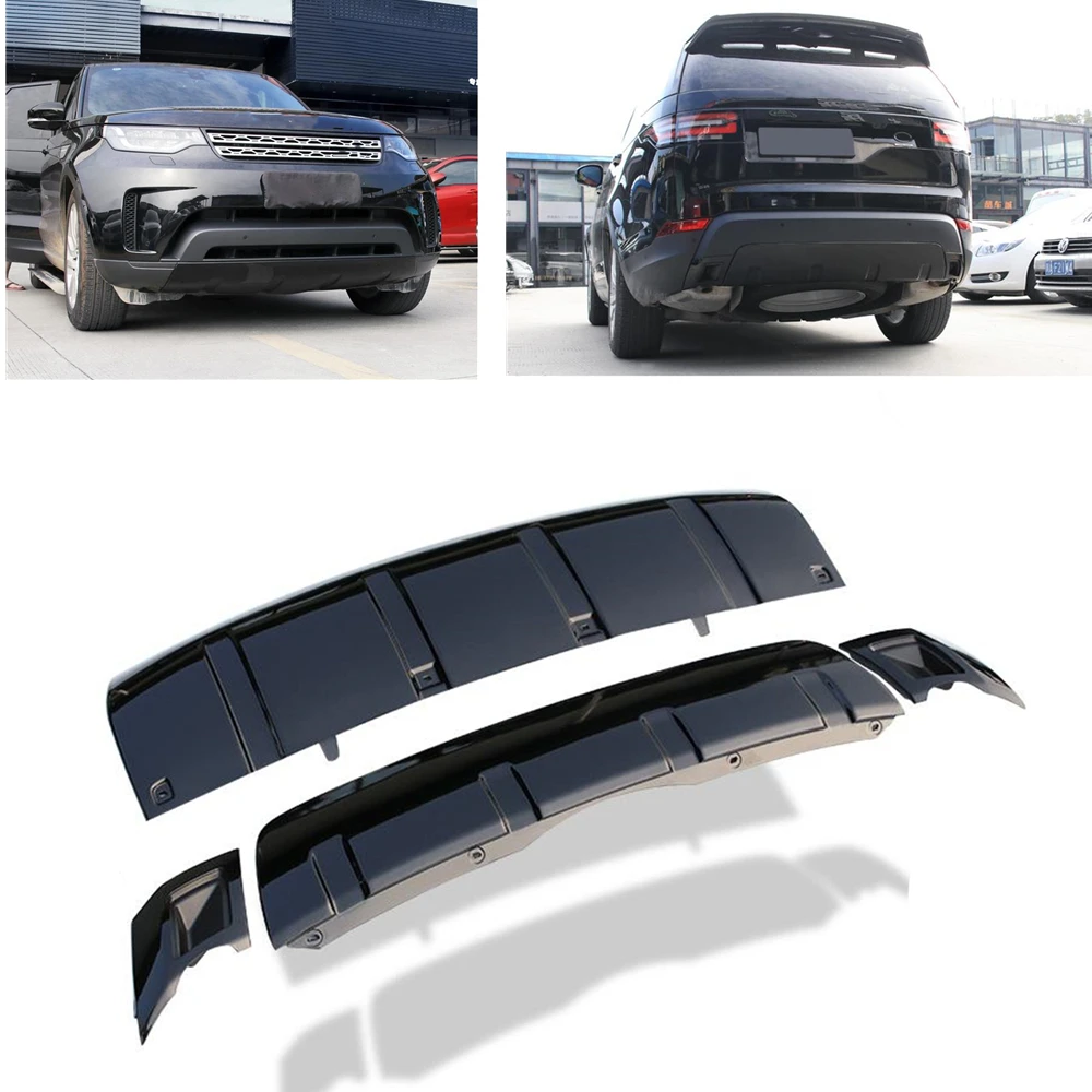 

For Land Rover Discovery 5 2017 2018 2019 2020 2021 2022 2023 Front Bumper Rear Diffuser Tow Hook Cover Guard Anti Skid Plate