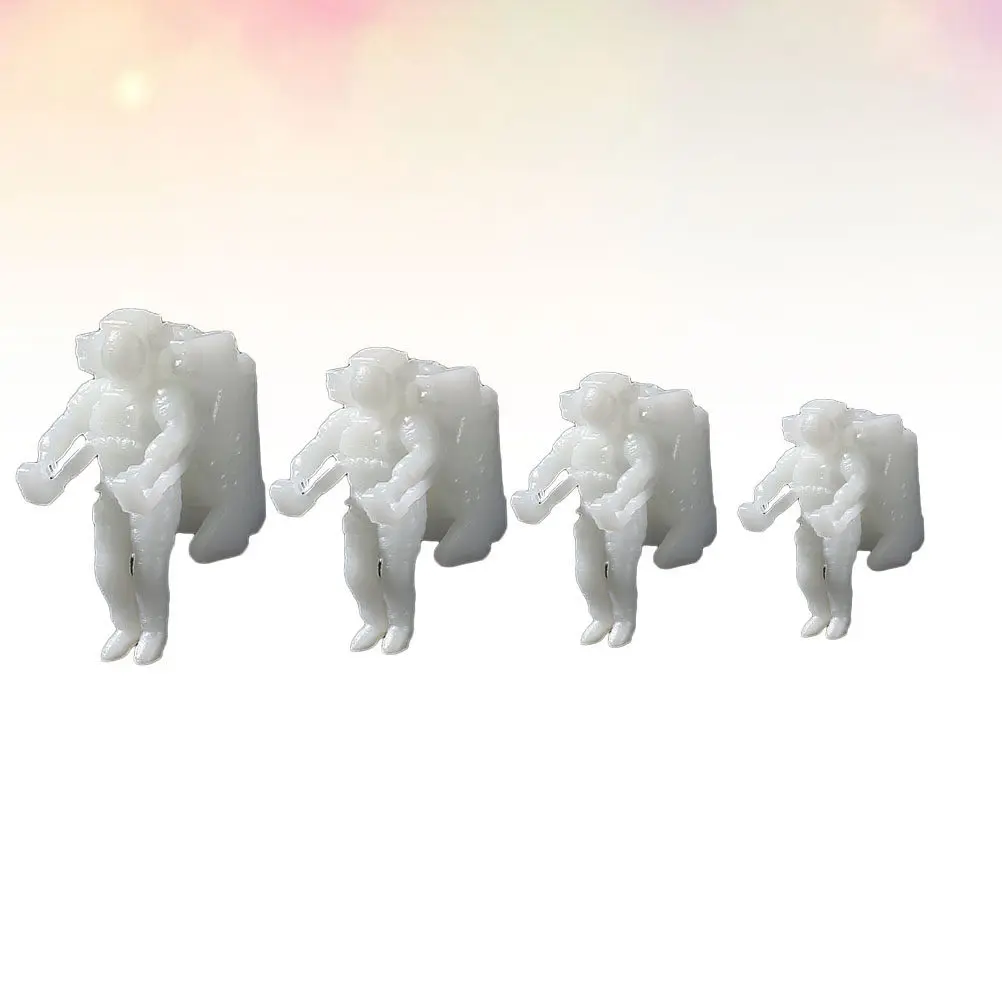 

4Pcs Astronaut 3D Crystal Epoxy DIY Fillers Mini Three-Dimensional Micro-Landscape Accessories Pendant Craft Supplies Gift