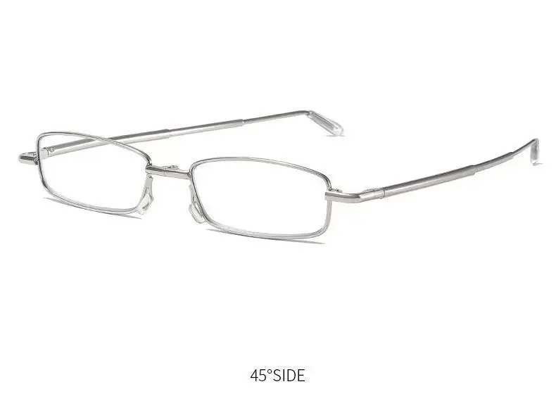 Square Reading Glasses Men Women Anti Blue Light Metal Frame Presbyopic Glasses Antifatigue Computer Eyewear +1.5 +2.0 with Case – Detail 9