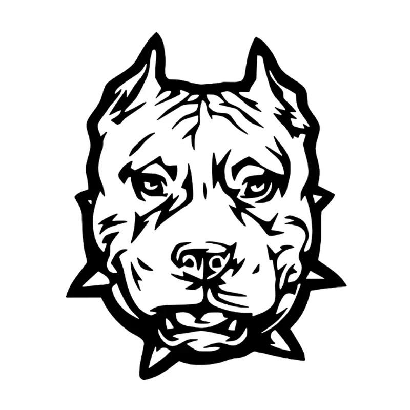 Car Stickers Funny Pitbull Dog Vinyl Decals Car Motorcycle Bumper Body Rear Window Decorative Decals,20CM*15CM