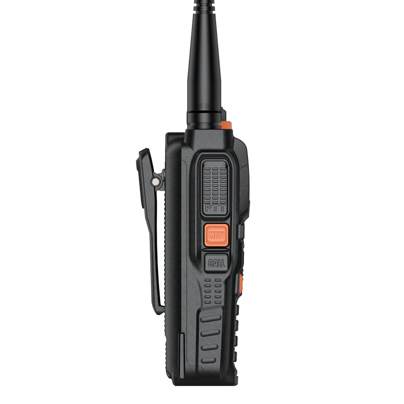 Quansheng K4ATUV walkie talkie K4ATUV 5W, radio dual band uhf vhf 136-174MHZ 400-480MHZ fm luar ruangan ctcss walkie talkie dengan senter 100mil radio