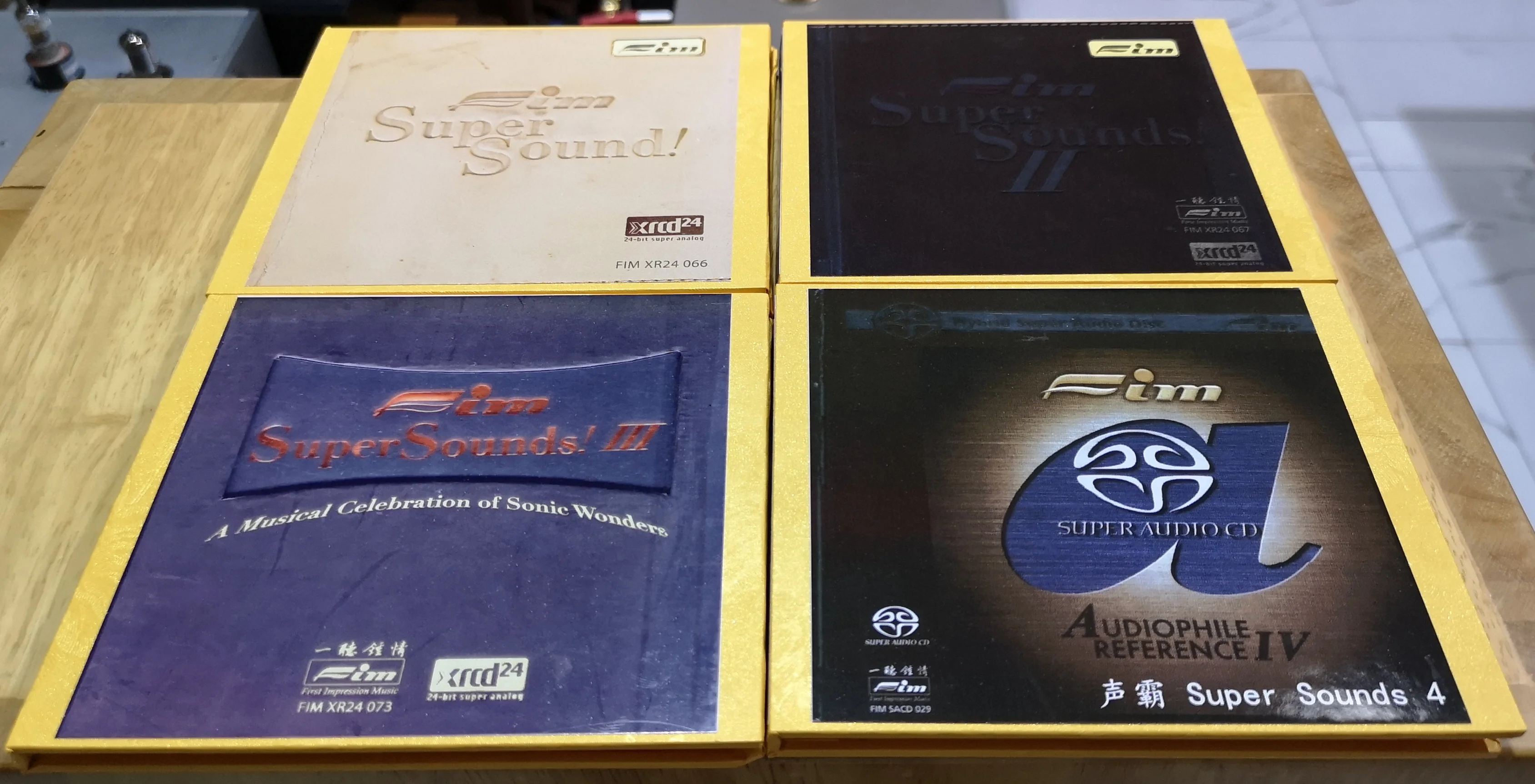 

FIM Xrcd24 Love At First Listen, Sound Blaster 1 Set of 4 Beautiful Leather First Edition 1:1 To Make A Demo CD