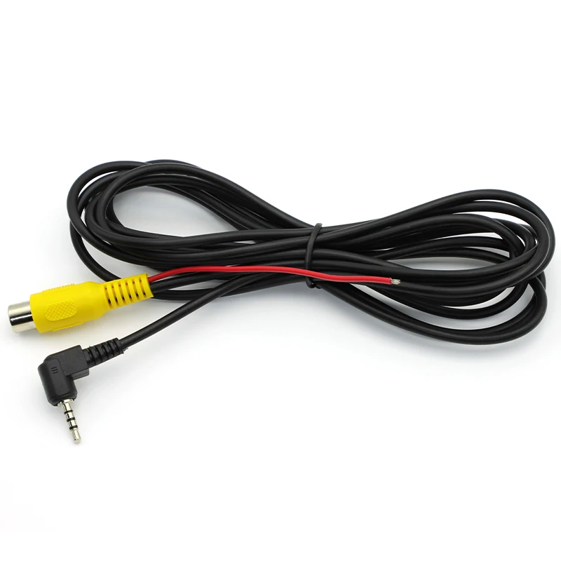 1Pcs Rearview Camera Connection Cable RCA Female to 2.5mm AV Converter Cable Car Rear View Reverse Parking Camera To Car DVR