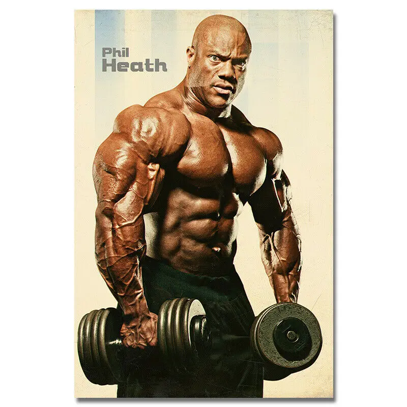 

Bodybuilding Muscle Man Motivational Quotes, Art Picture Print Silk Poster, Home Wall Decor