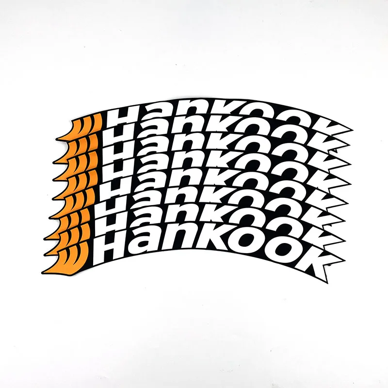 3D Wheel Tire Letters Suitable for HANKOOK Stickers PVC Cool Car Styling Tyre Decals Decor Universal Waterproof and Firm Sticker