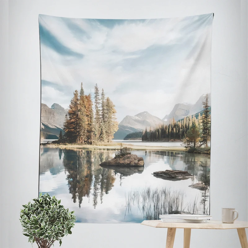 Home decorations room decor wall tapestry aesthetic bedroom aesthetic wall art large fabric wall tapestry - view 4