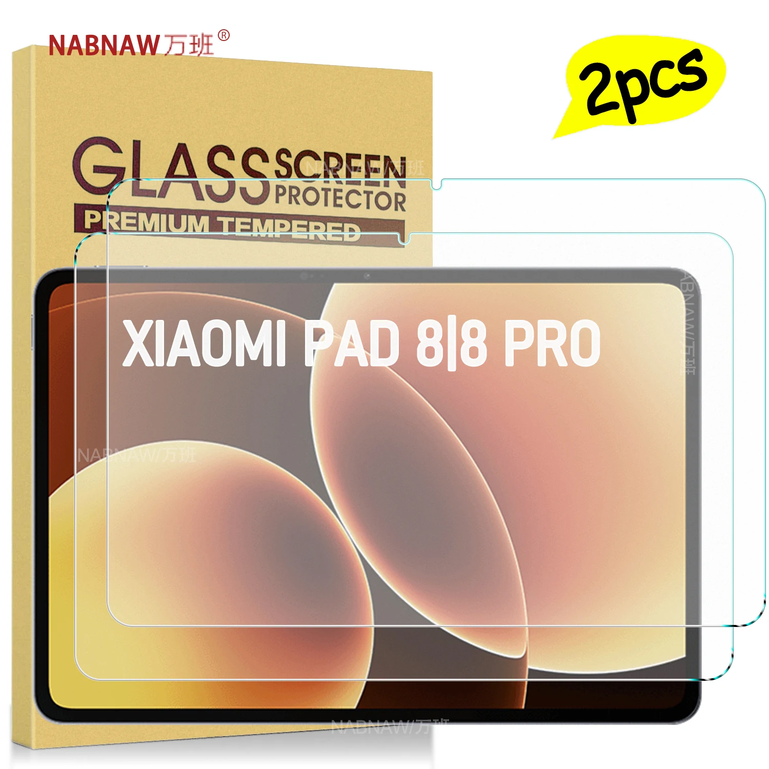 For Xiaomi Pad 8 Full HD Tempered Glass Screen Protector On Xiaomi Pad 8 Pro 11.2-inch Bubble-free Anti Scratch Film 2 Pieces