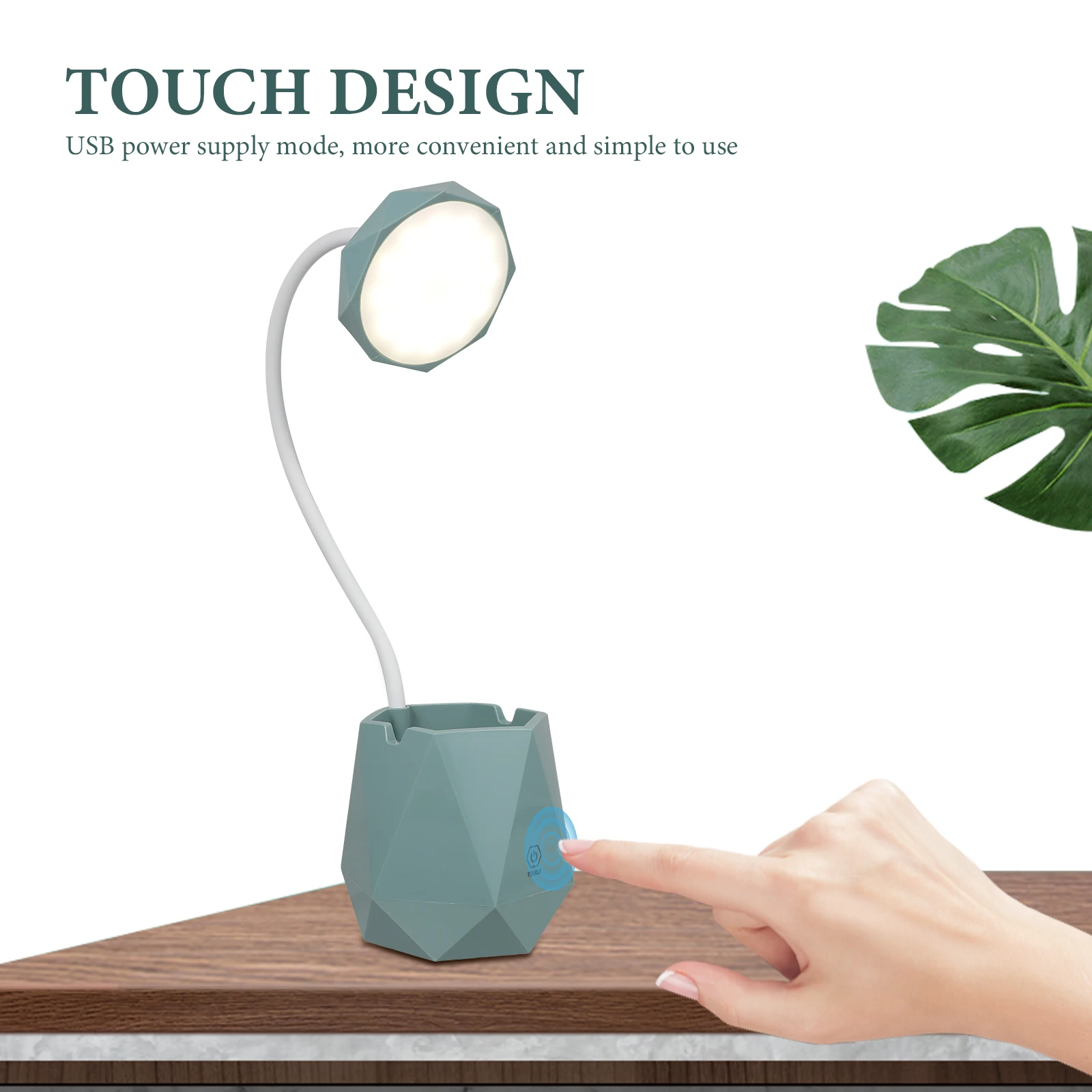 

1 set 1 Set Usb Charging Night Light Lamp Pen Holder Eye Caring Desk Light For Study Bedroom Home Decor Bedside Lamp