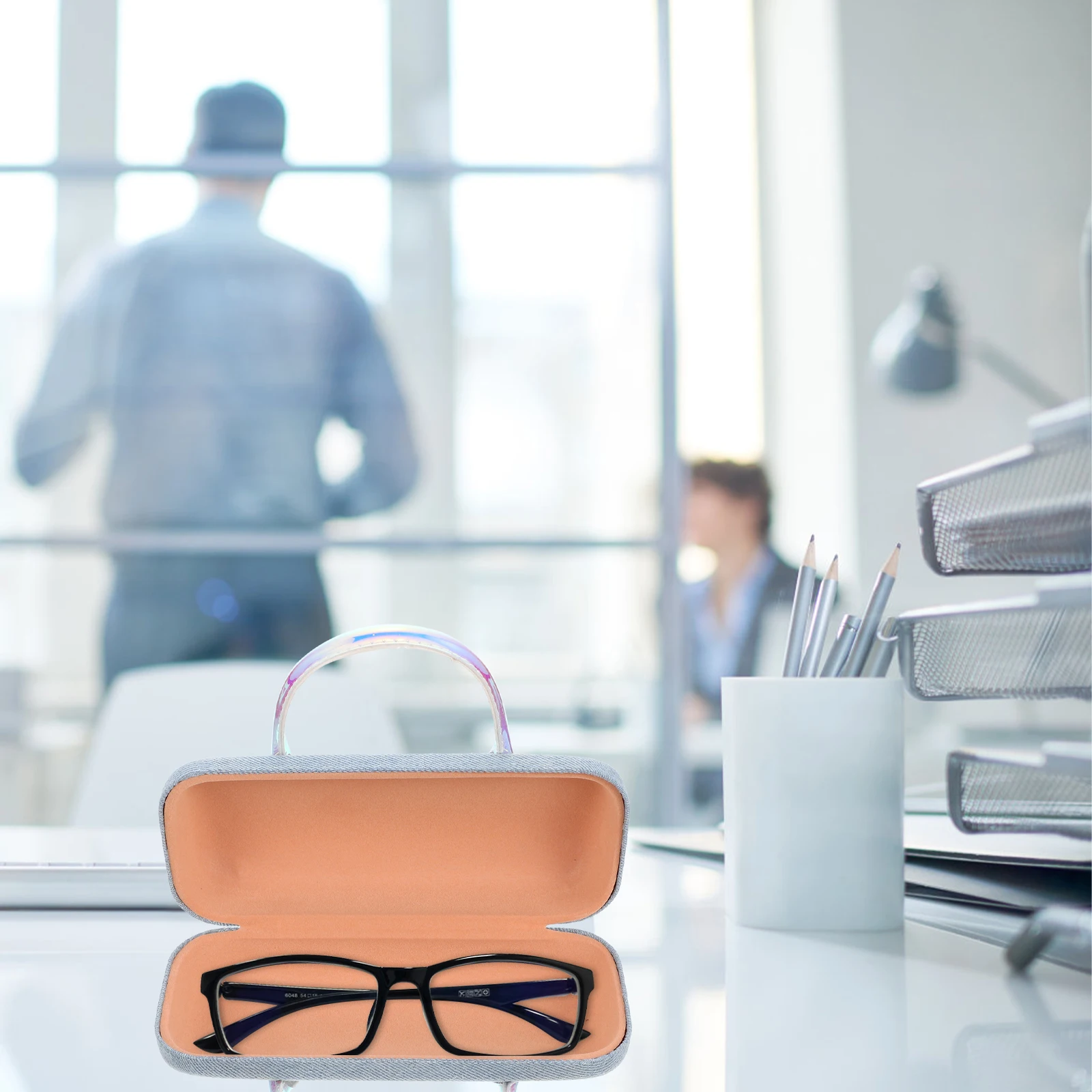 

Glasses Case Portable Kids Girls Eyeglasses Container Children Cartoon Sunglasses Box Lightweight Durable Travel Storage PU