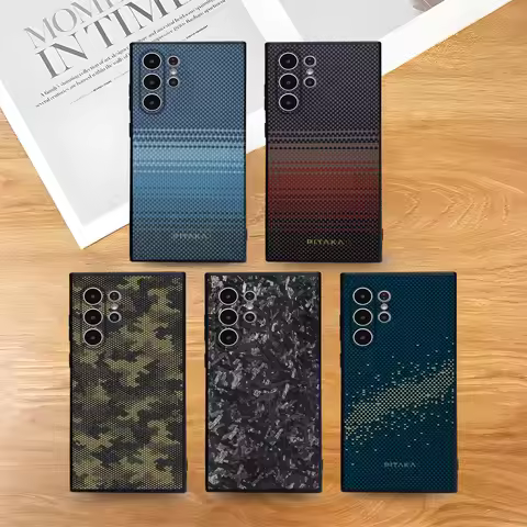 Kevlark Premium carbon fiber Phone Case For Samsung Galaxy S25 S24 S22 S23 Ultra S21 S20 Plus 5G Frosted Non-Slip Full Cover