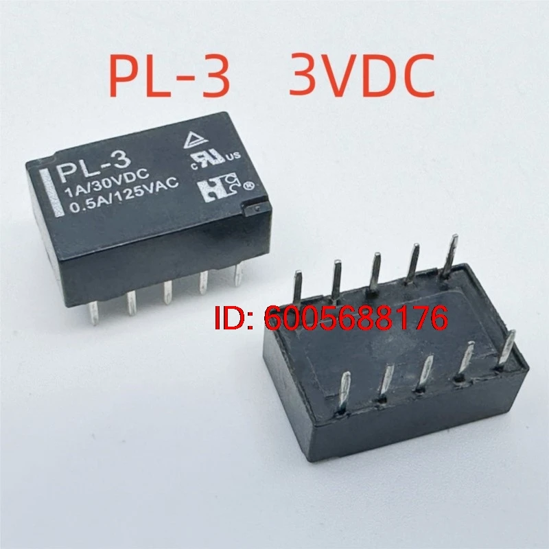 10PCS New PL-3 3VDC (TQ2L1) Latching Relay 10pins