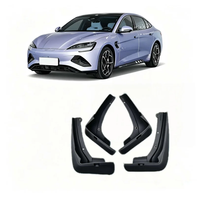 4PCS ABS Mud Flaps Special For BYD Seal EV ATTO 4 2022-2025 Front Rear Anti-splash Wheel Fender Car Styling Accessories