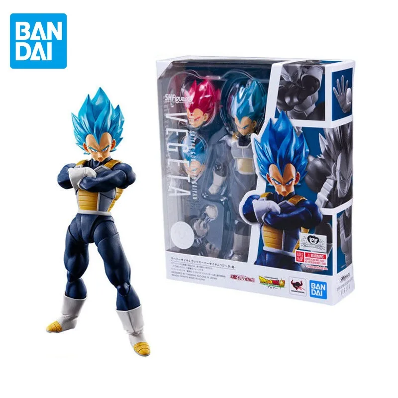 Original Genuine BANDAI S.H.Figuarts Dragon Ball Super Anime Figure Vegeta Action Figure Toys for Boys Girls Birthday Gifts