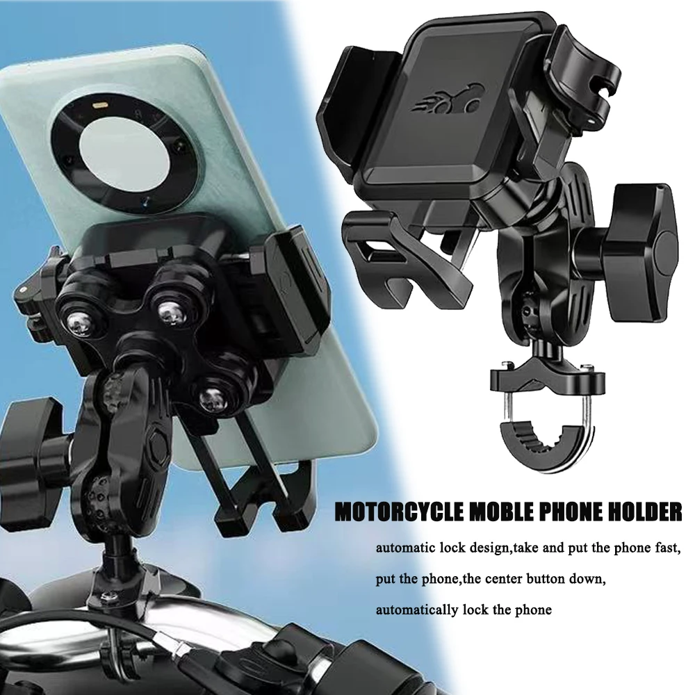 

Motorcycle Riding Shock-Absorbing Phone Holder Adjustable Anti-Theft FOR QJMOTOR 500 600 650 700S 800 900 921 SRT450 ADV150 350