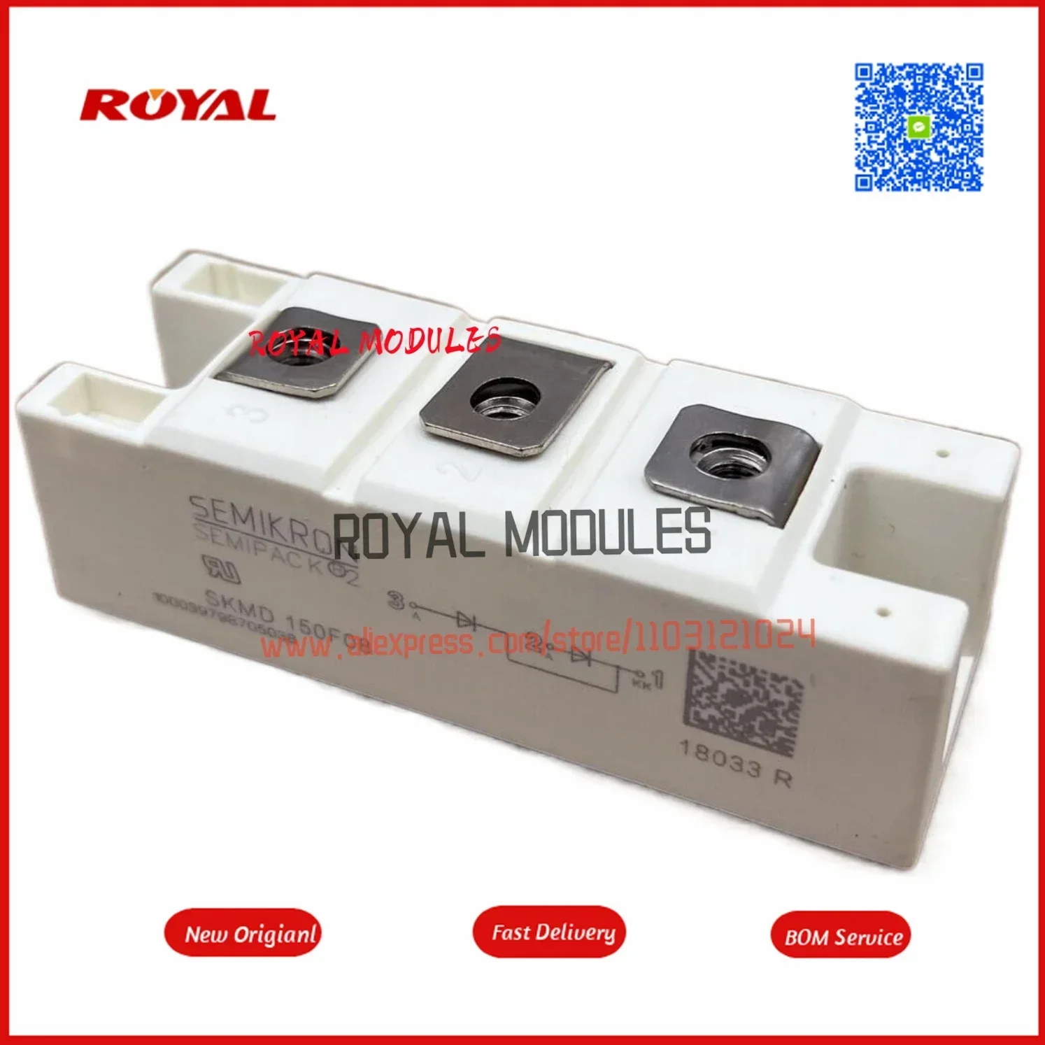 SKMD251F02 SKMD150F02 SKMD150F08 12 nuevo módulo original