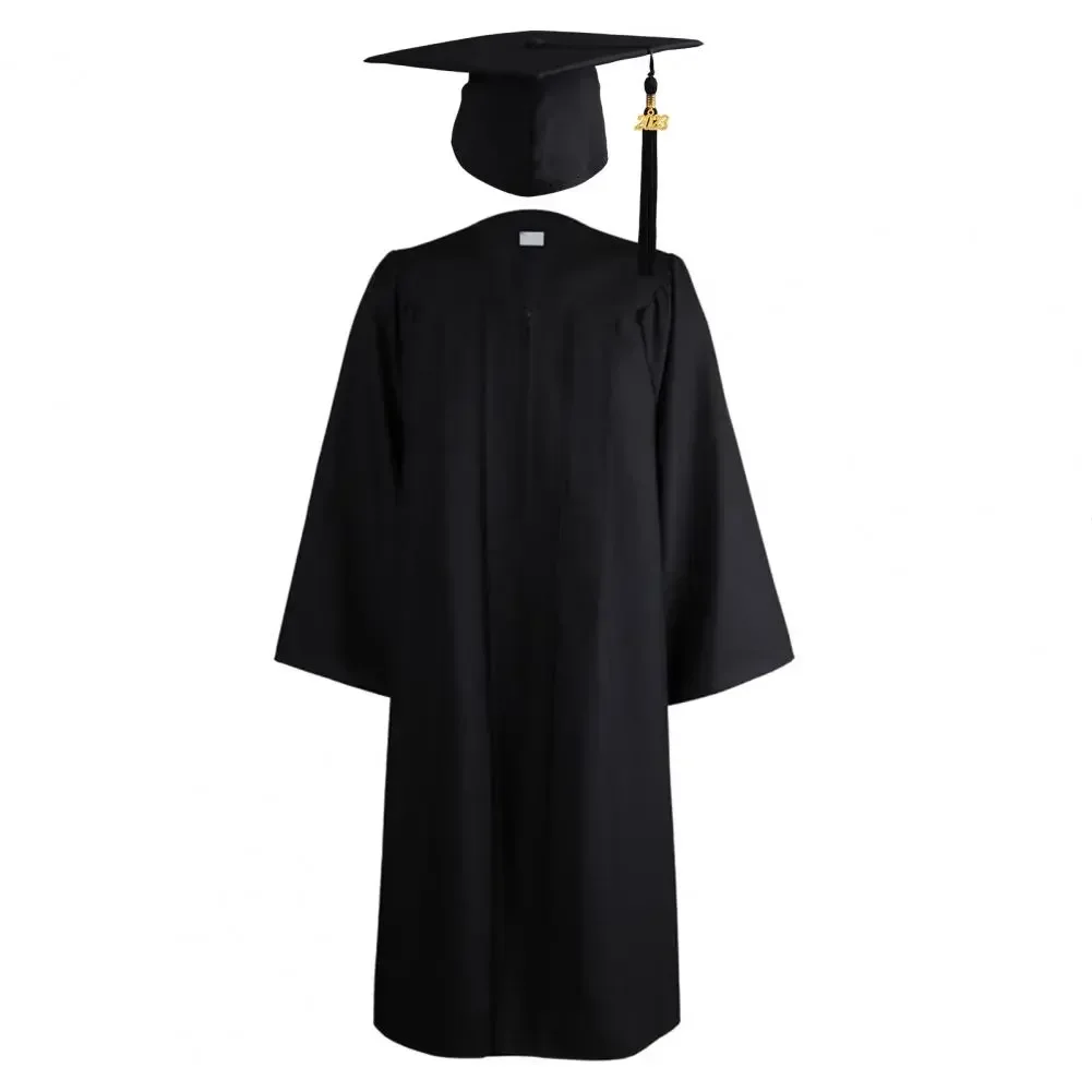 Photography Comfortable Cardigan Ceremony Top 1 Universal Gown Set Academic Dress 2023 Graduation Degree Hat