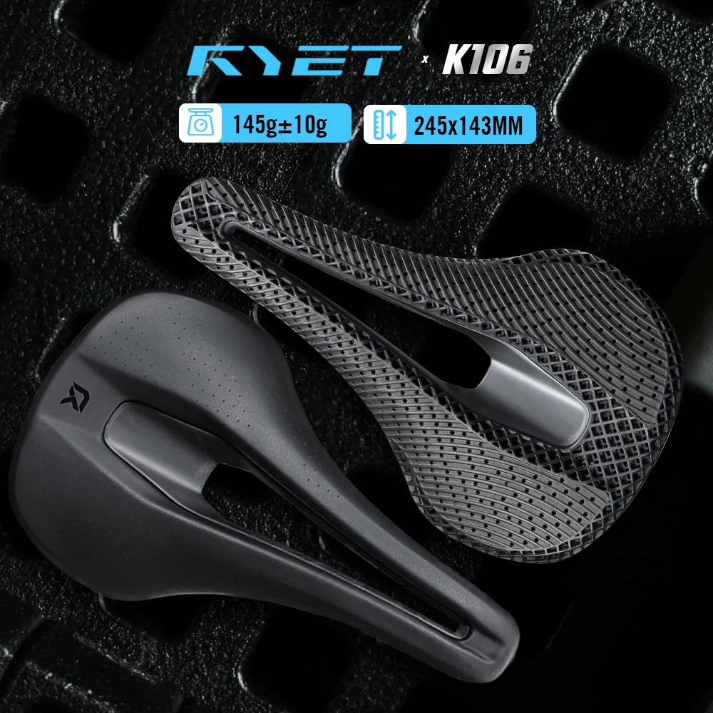 

Велосипедное седло RYET 3D-печатное, вакуумное, полностью карбоновое, овальное, с рельсами 7x9 мм, для MTB, шоссейных и гравийных велосипедов, шириной 143 мм, для мужчин и женщин