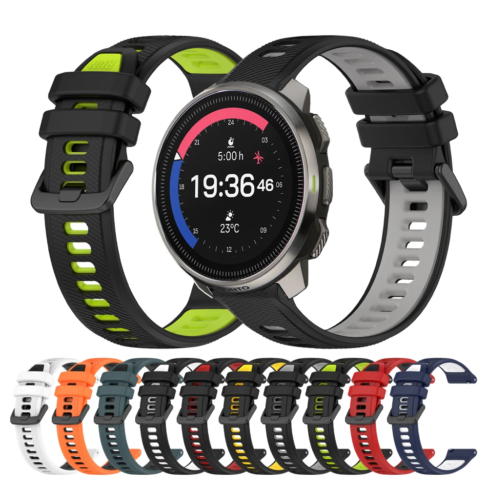 20/22mm Uhrenarmband für SUUNTO Run/RACE S/Ocean Sport Armband Correa für SUUNTO VERTICAL/5 9 PEAK/3 Fitness Silikon Armband