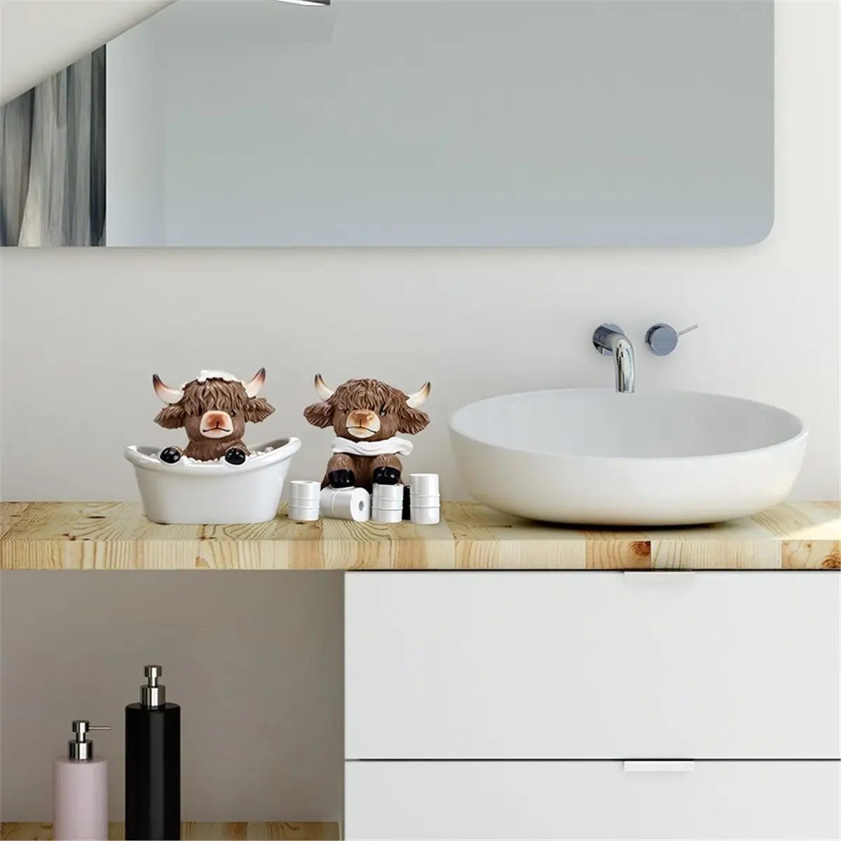 工業用工具-これらの3ピースの雄牛の置物セットは、雄牛愛好家向けで、家、庭、浴室の装飾に最適です。