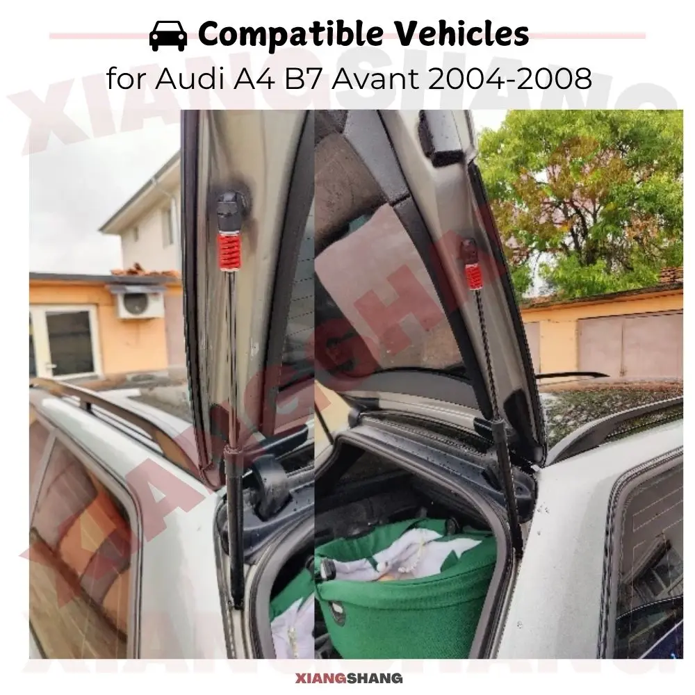 

Автоматические газовые упоры (амортизаторы) для багажника Audi A4 B7 Avant 2004-2008 с функцией автоматического открывания и пружинным механизмом