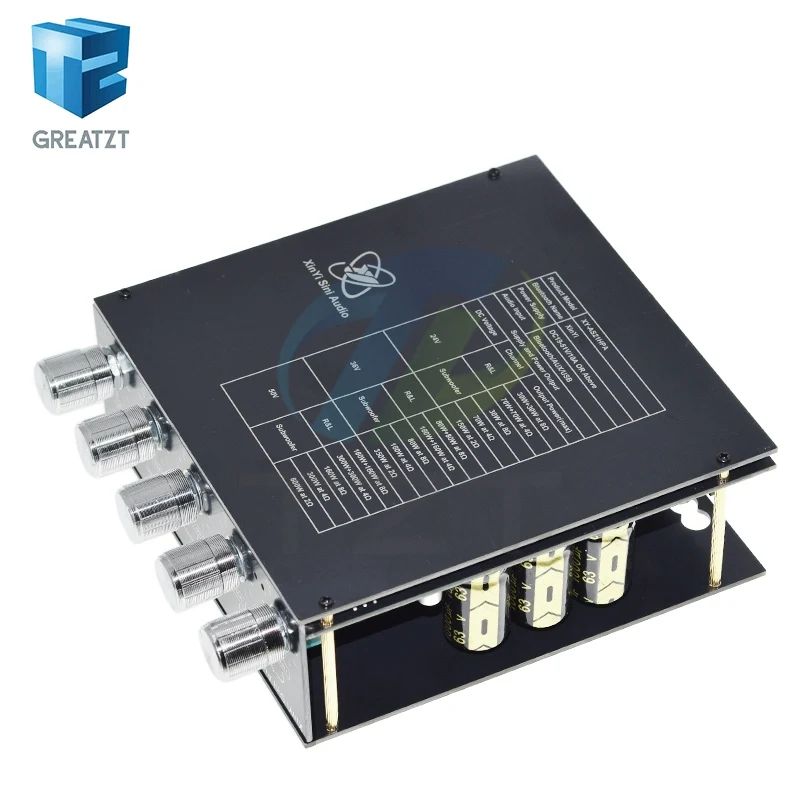 

XY-AS21HPA Bluetooth High-Power Digital Amplifier Board 2.1 Channel Subwoofer 300W*2+600W Dual TPA3255 Amplificador