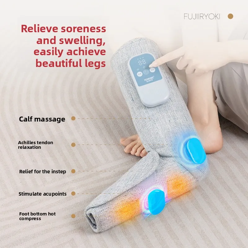 Electric Foot Calf Massager Leg Massage Boots Air Pressure Massage Machine Improve Blood Circulation for Muscle Relaxation