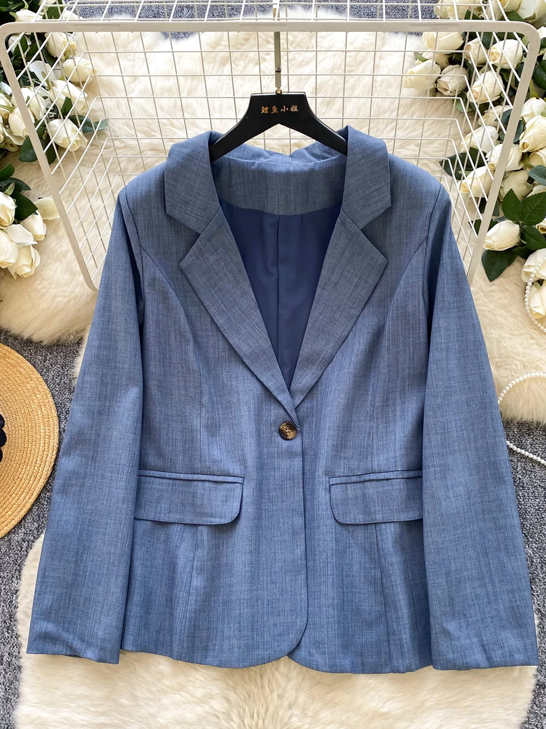 بدلة نسائية من Ele Jaet 2025 لخريف جديد Sle للتنقل سترة فضفاضة غير رسمية بأزرار لأعلى ملابس عمل متعددة الاستخدامات ملابس خارجية