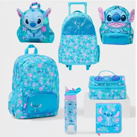 Australian Stitch Series Backpack Back-to-school Set Trolley Backpack Stationery Pen Case Lunch Bag Transparent Lunch Box Gifts