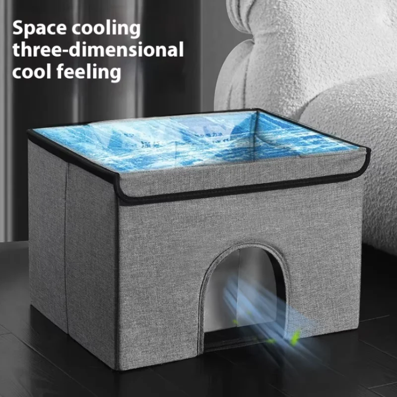 Casa refugio refrigerante plegable para gatos y perros, portátil - imagen 2