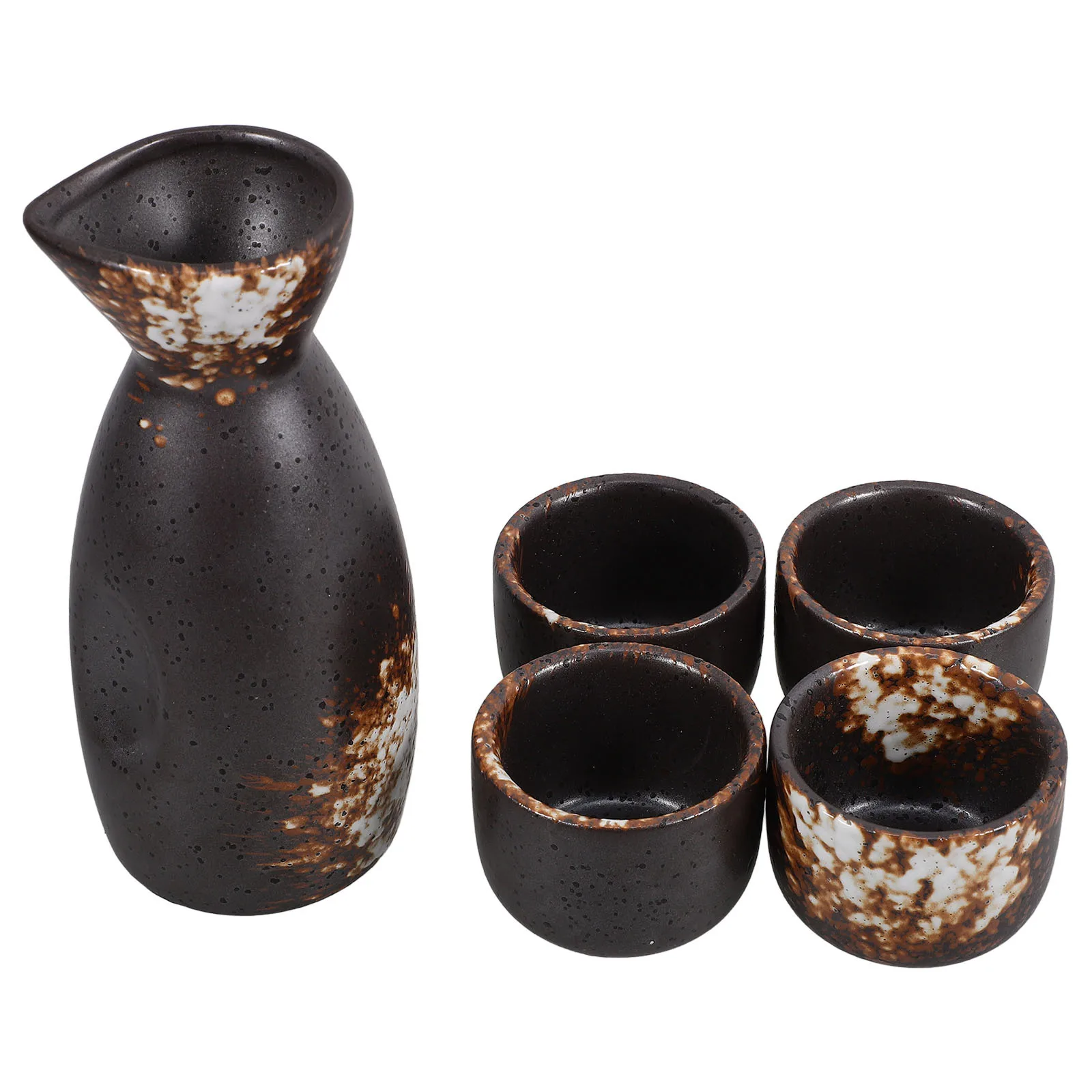 

1Set Japanese Sake Pot Set Smooth Surface Comfortable Feel Creative Beautiful Design Sake Warmer Set Rice Wine Pot