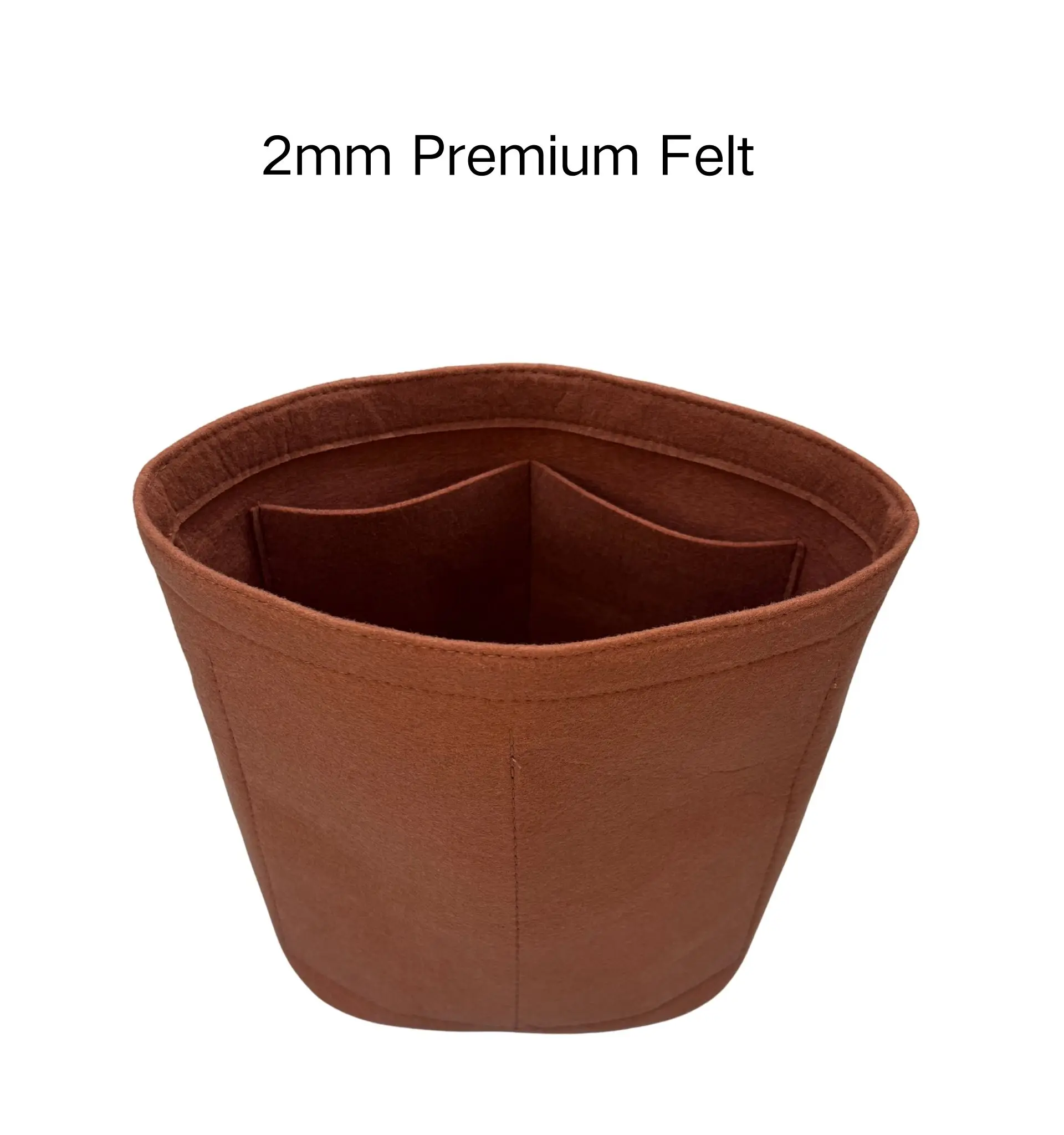 For L V Bucket GM Monogram Bag Insert Organizer round Bags Inner Liner Accessories with Detachable Keychain for Bag Organization