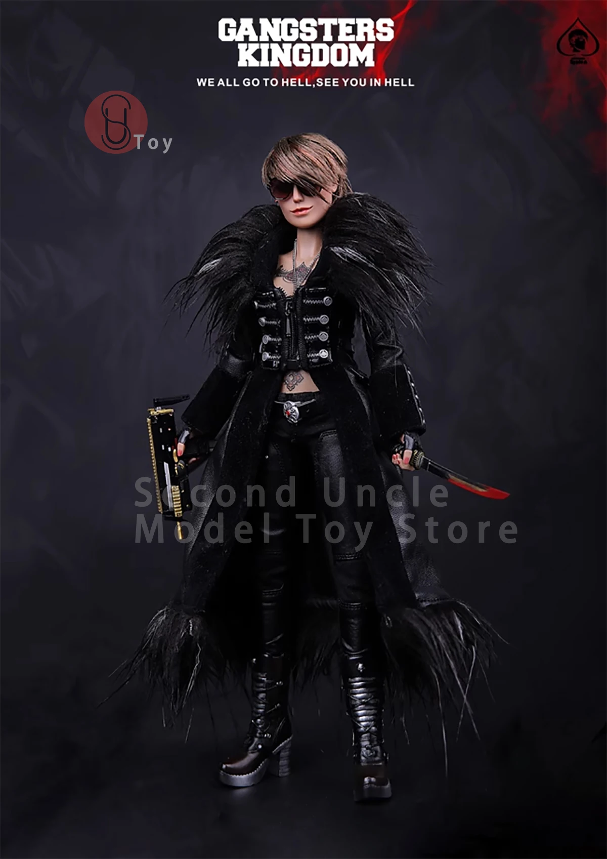 DAMTOYS DAMGK008 1/6 Gangster Kingdom Handsome Woman Warrior Action figure Full Set Collectible Toys