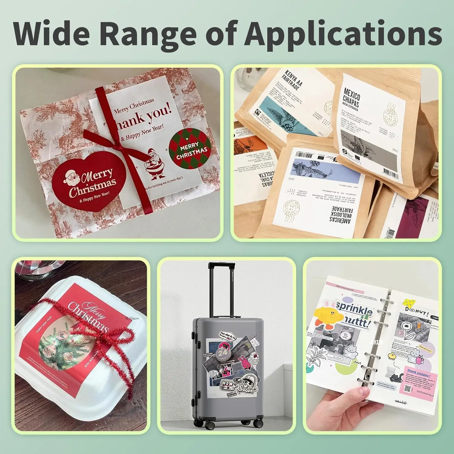 A4 135 GSM 100 hojas adhesivas imprimibles pegatinas brillantes papel fotográfico 8,3x11,7 hoja completa de papel fotográfico autoadhesivo de inyección de tinta