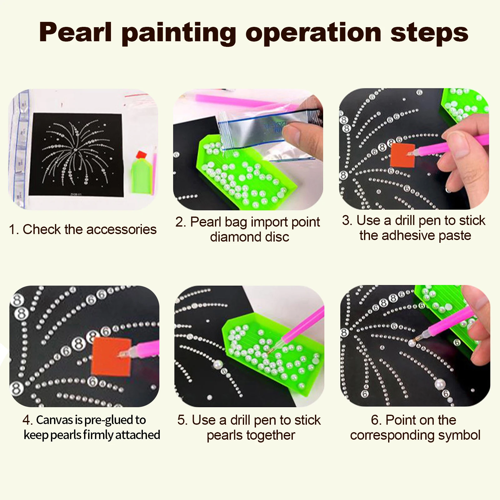 DIY 3D Pearl Picture Craft Kit Wolf Pattern 30x40cm Frameless Canvas Resin Bead Self Adhesive Wall Decor