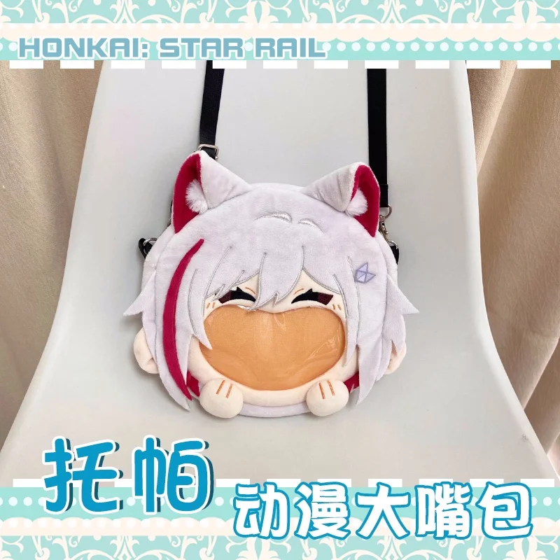Anime Topaz Honkai: Star Rail sac à dos en peluche Transparent sacs de messager sac à bandoulière de dessin animé b257