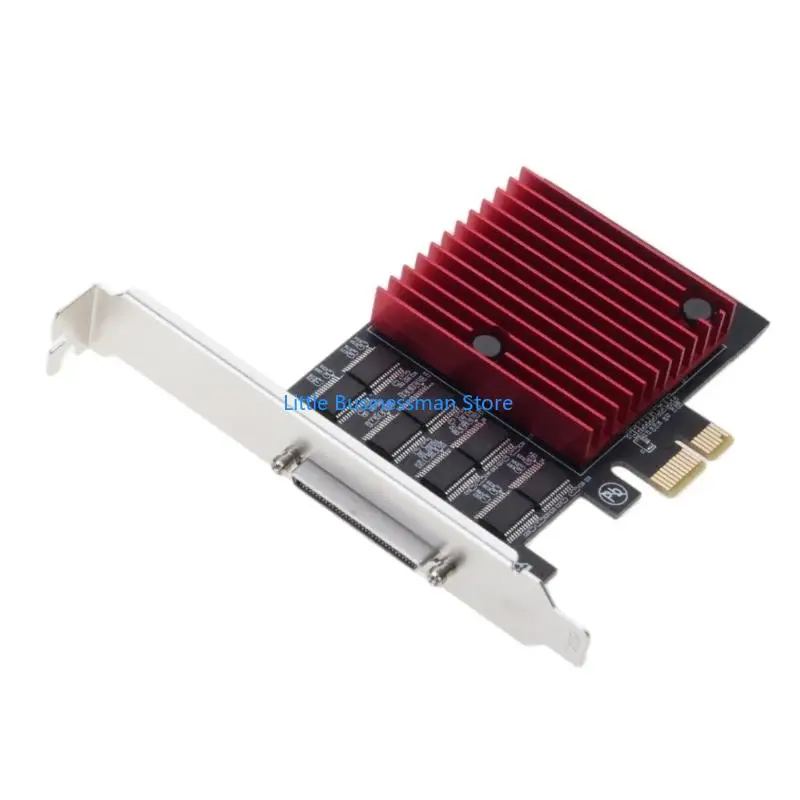 PCIe auf 8 Port RS232 Serial Port Erweiterungskarten-Extender für Industrie-PC WCH384 Low Profile Bracket Chassis Zubehör M76A – Detail 3